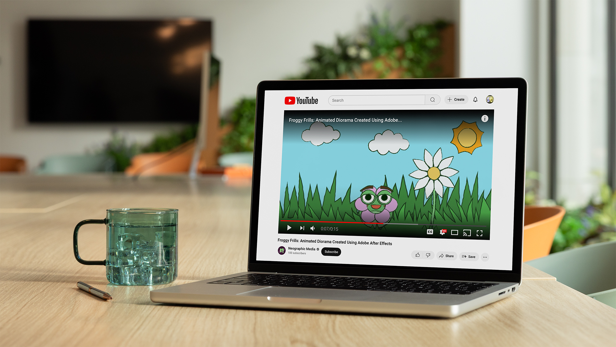 Froggy Frills Animated Diorama Using After Effects
